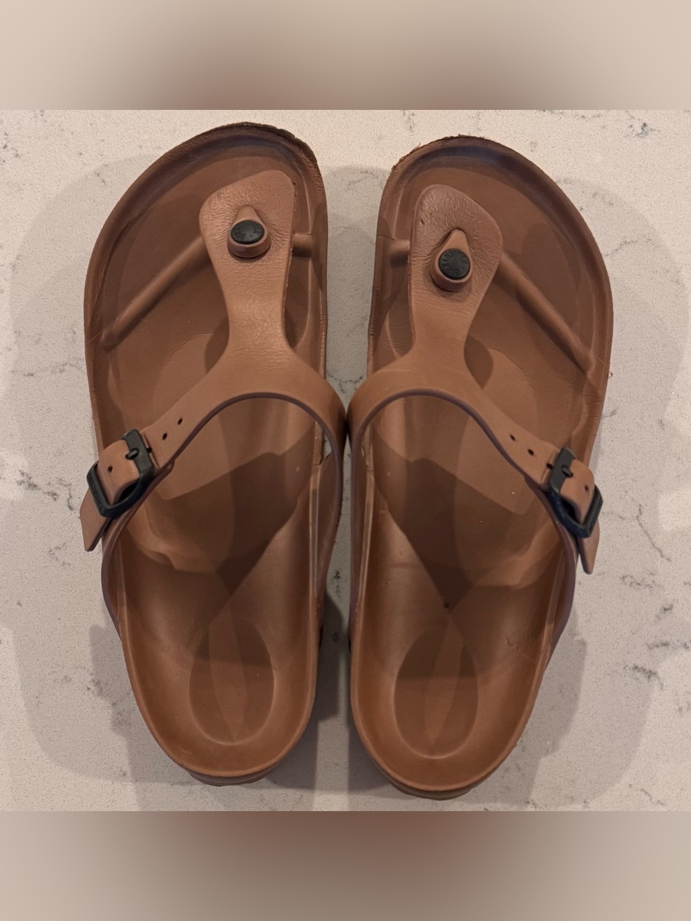 Birkenstock Women’s GIZEH EVA Sandals in Copper Brown Size 42 (US 11) - Picture 3 of 8